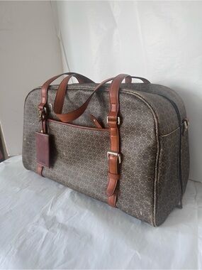 vintage Hartmann Wings collection diamond jacquard duffle bag